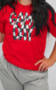 Checkered Game Day Graphic T-shirt