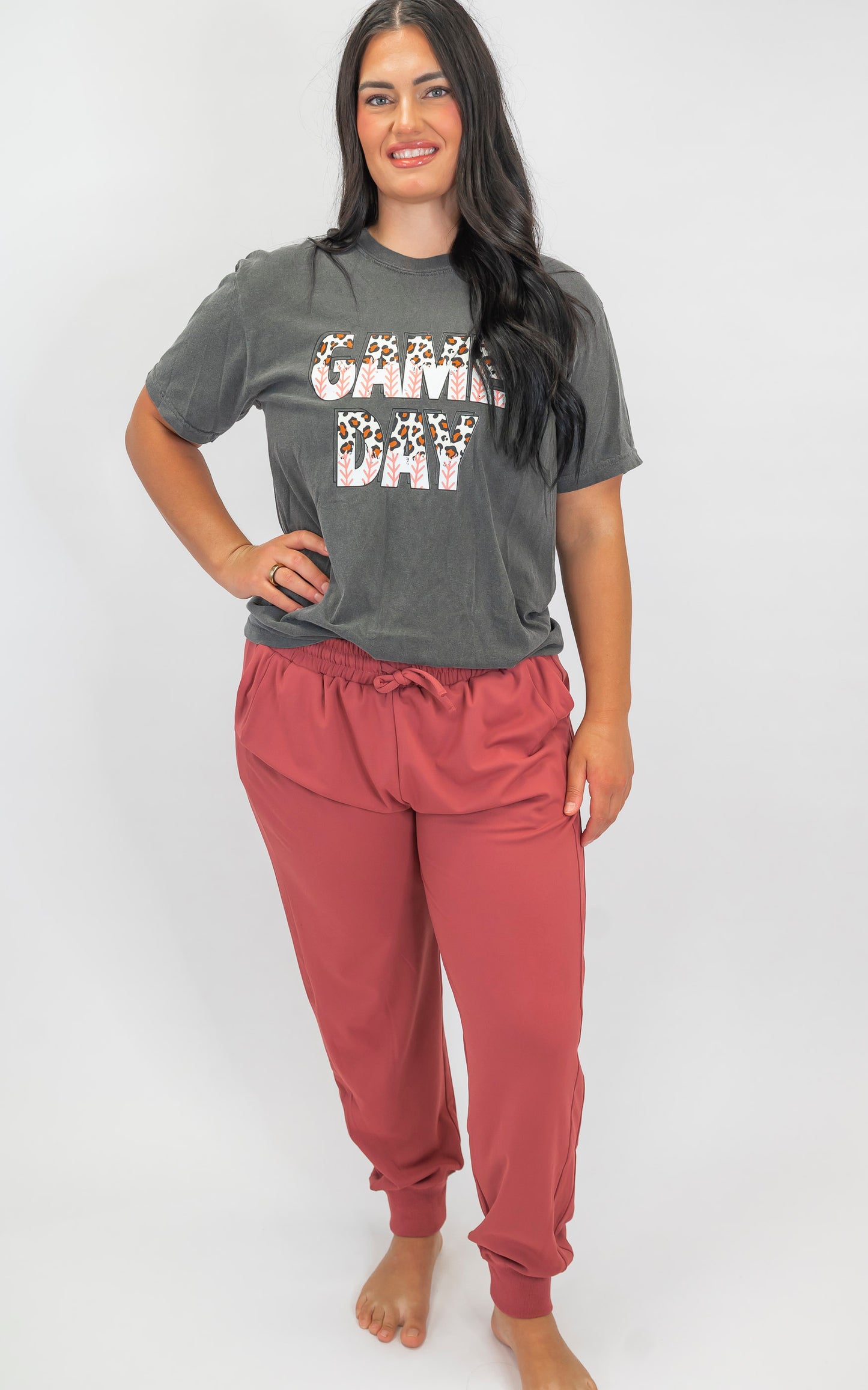 Leopard Game Day Garment Dyed Graphic T-shirt