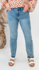 JUDY BLUE | Demi Mid Rise Magic Release Boyfriend Denim Jeans (REG/CURVY)