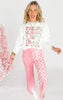 Fa La La La La Crew Neck Graphic Sweatshirt