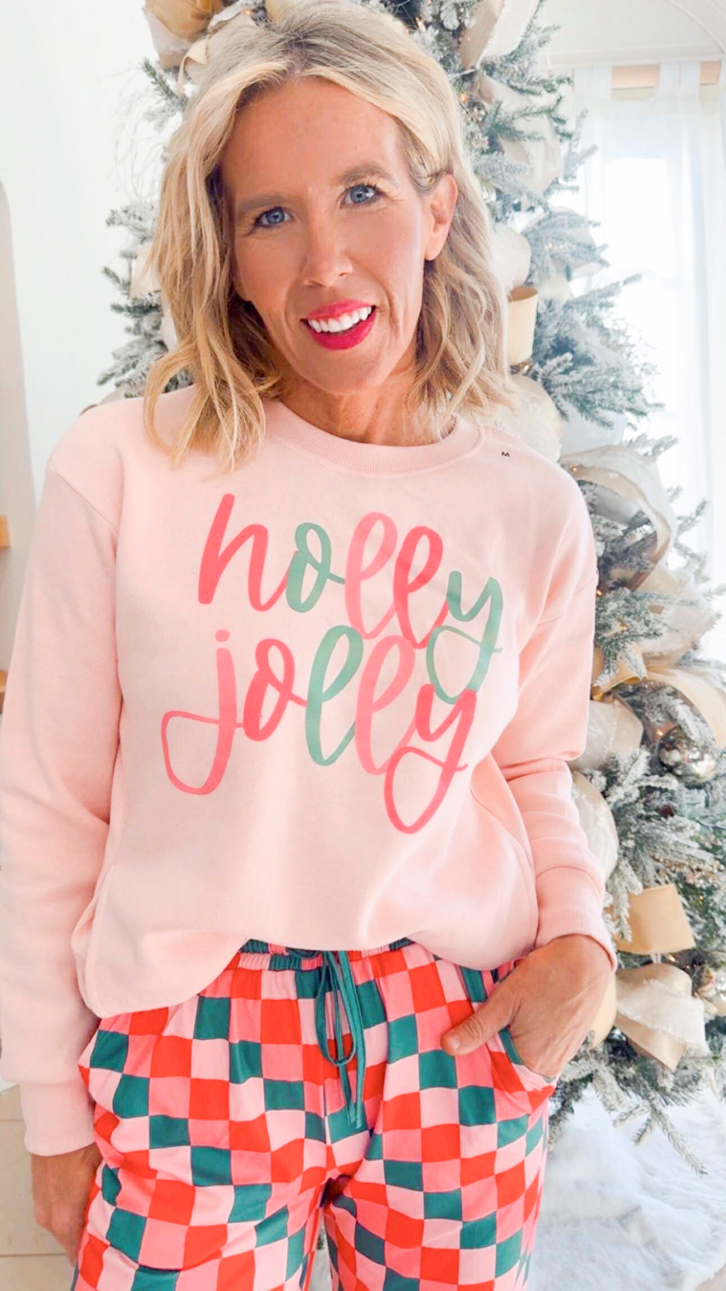 Holly Jolly Cloud Fleece Crewneck Sweatshirt
