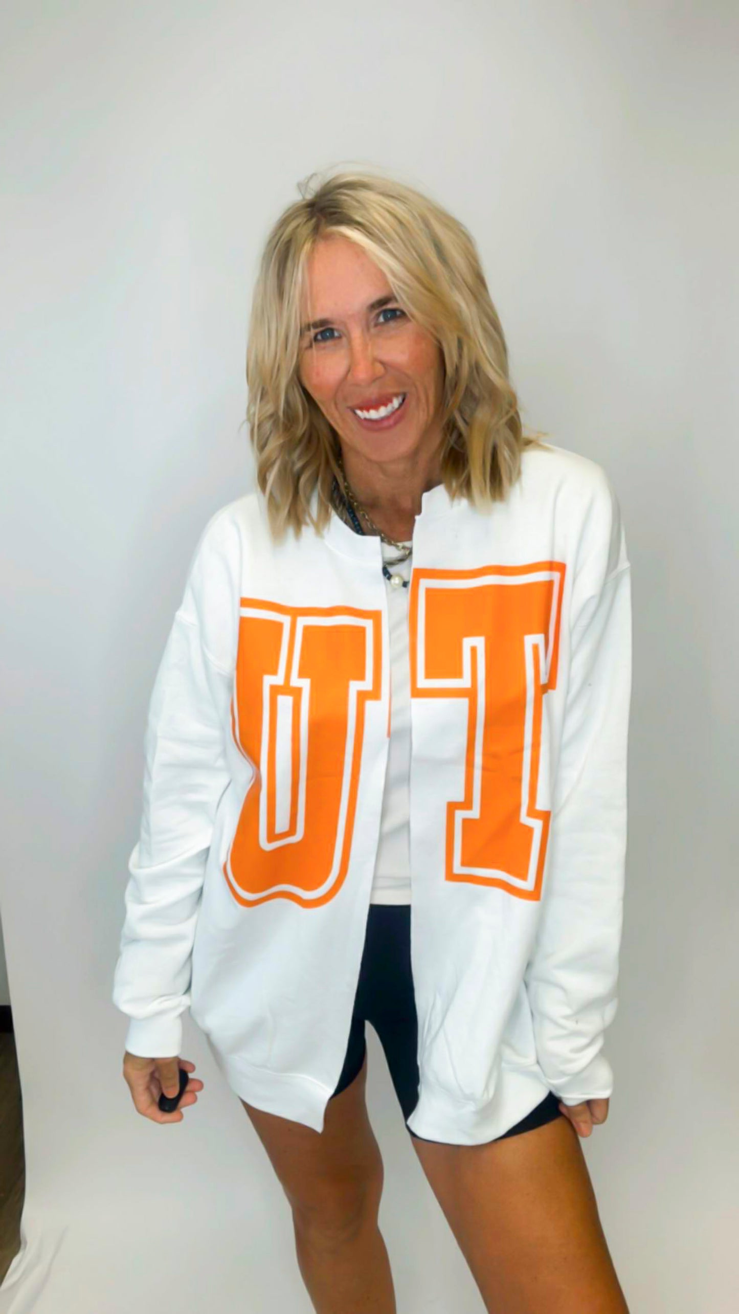 UT State Custom Sweatshirt Cardigan
