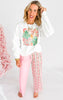 Bows & Candy Canes Crew Neck Graphic Sweatshirt