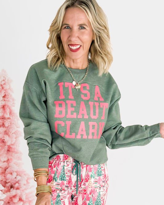 It's A Beaut Clark Crew Neck Graphic Sweatshirt