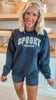 Spooky Season Cheetah Black Graphic Sweatshirt - Final Sale