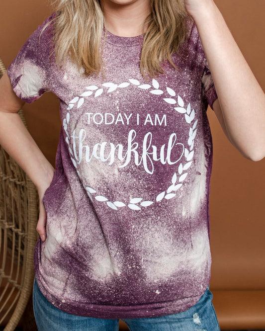 Thankful Bleached T-shirt | AS IS *FINAL SALE