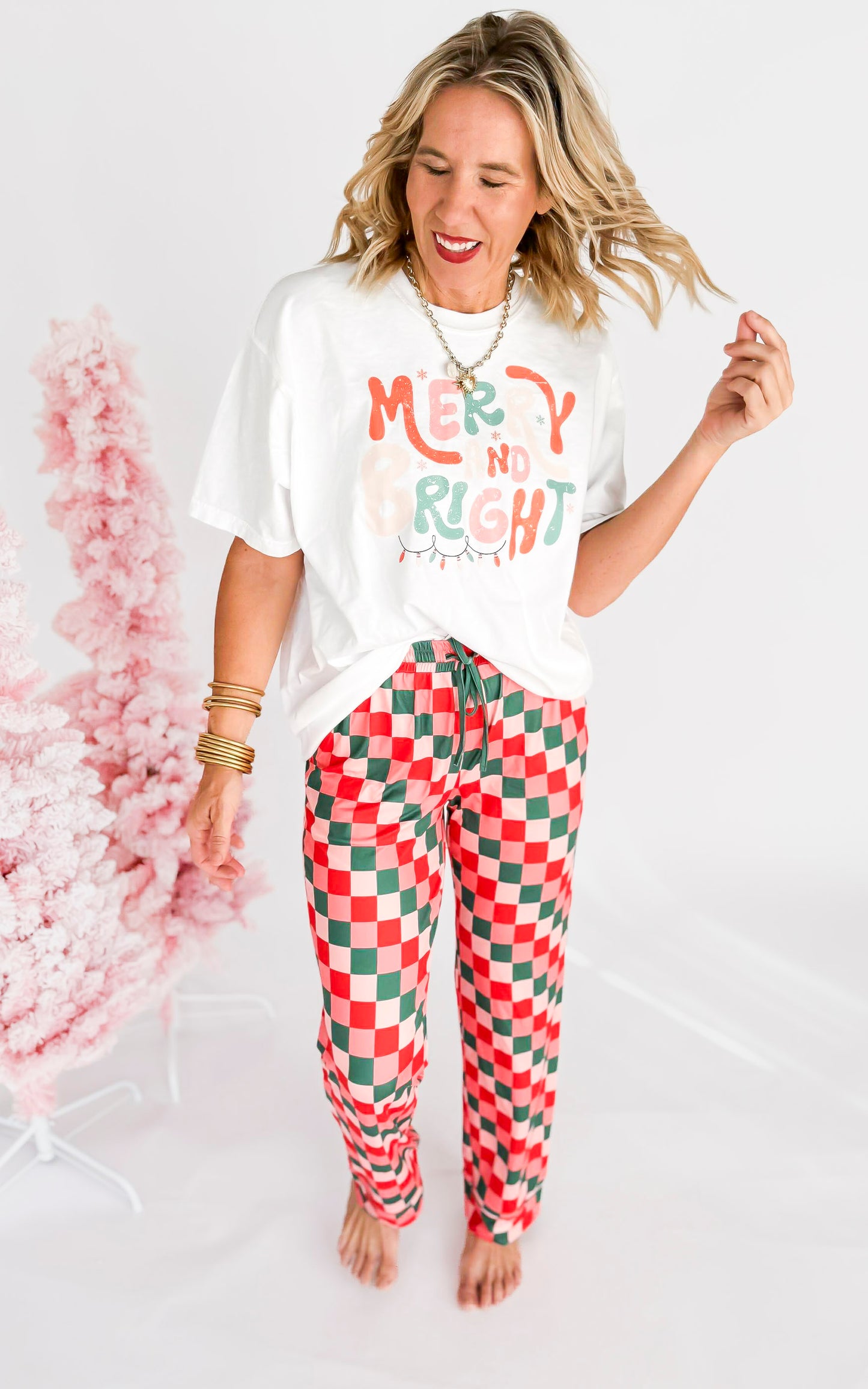 Merry and Bright Garment Graphic T-shirt | Comfort Colors