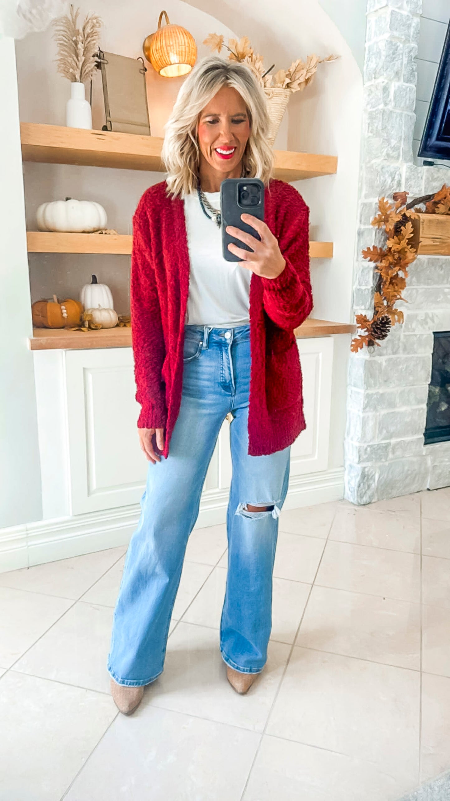 The Jennifer Popcorn Sweater Cardigan With Pockets | Zenana (8 COLORS) *DEAL*
