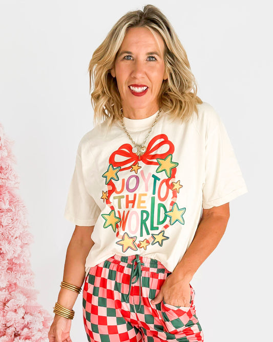 Joy to the World Garment Graphic T-shirt | Comfort Colors