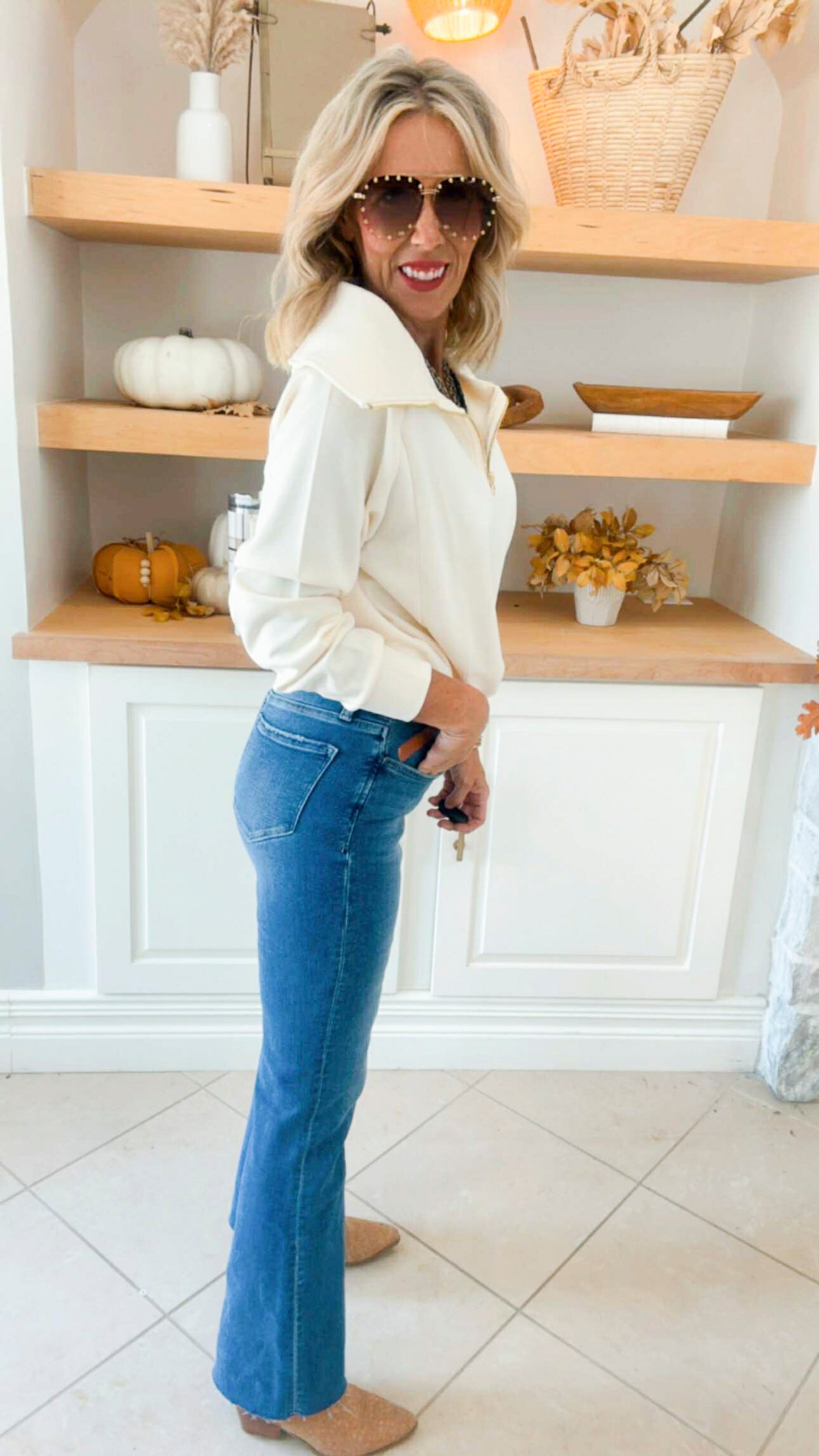 Hail High Rise Raw Hem Relaxed Flare Denim Jeans | VERVET