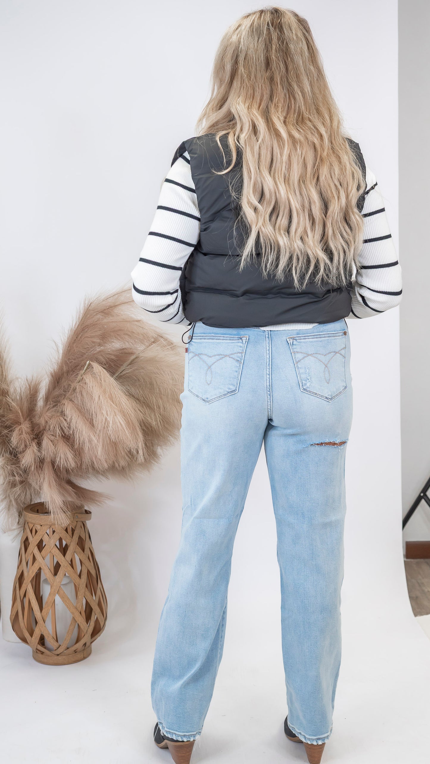 Cropped Vest With Adjustable Drawstrings (4 COLORS) *DEAL*