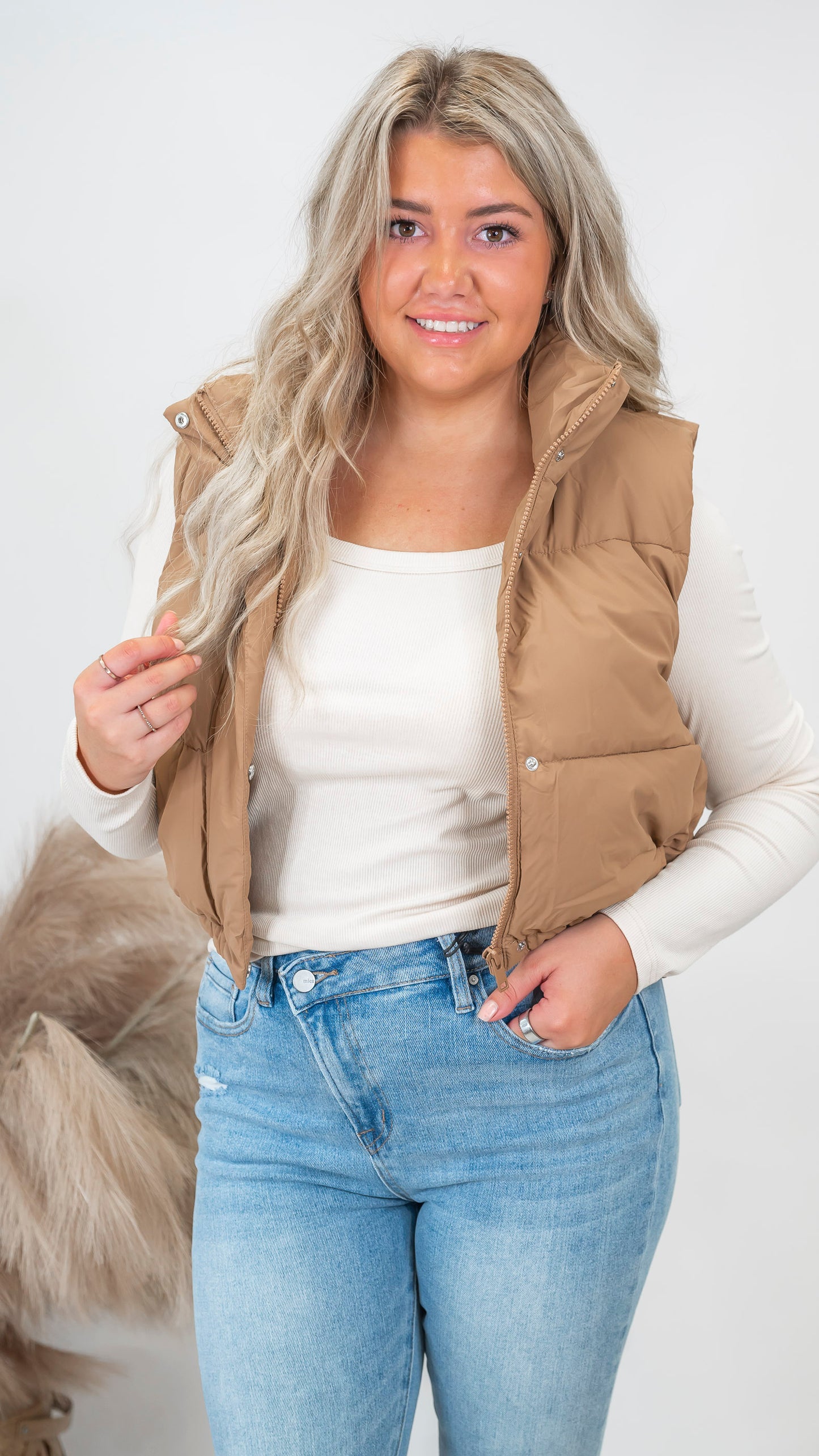 Cropped Puffer Vest (3 COLORS) *DEAL