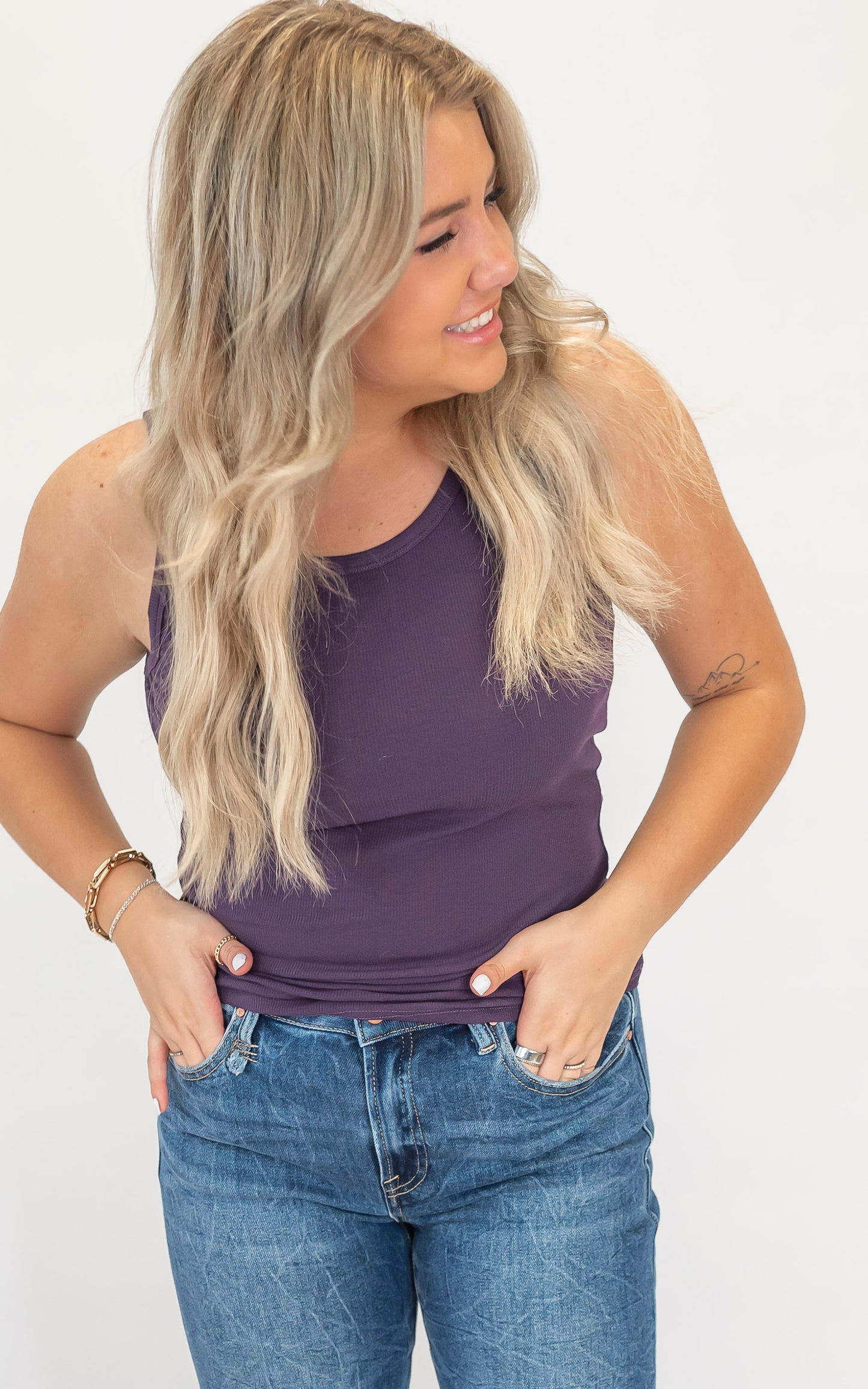 Hold Tight A lil Longer Tank Top by Salty Wave - Part 2 (11 COLORS)