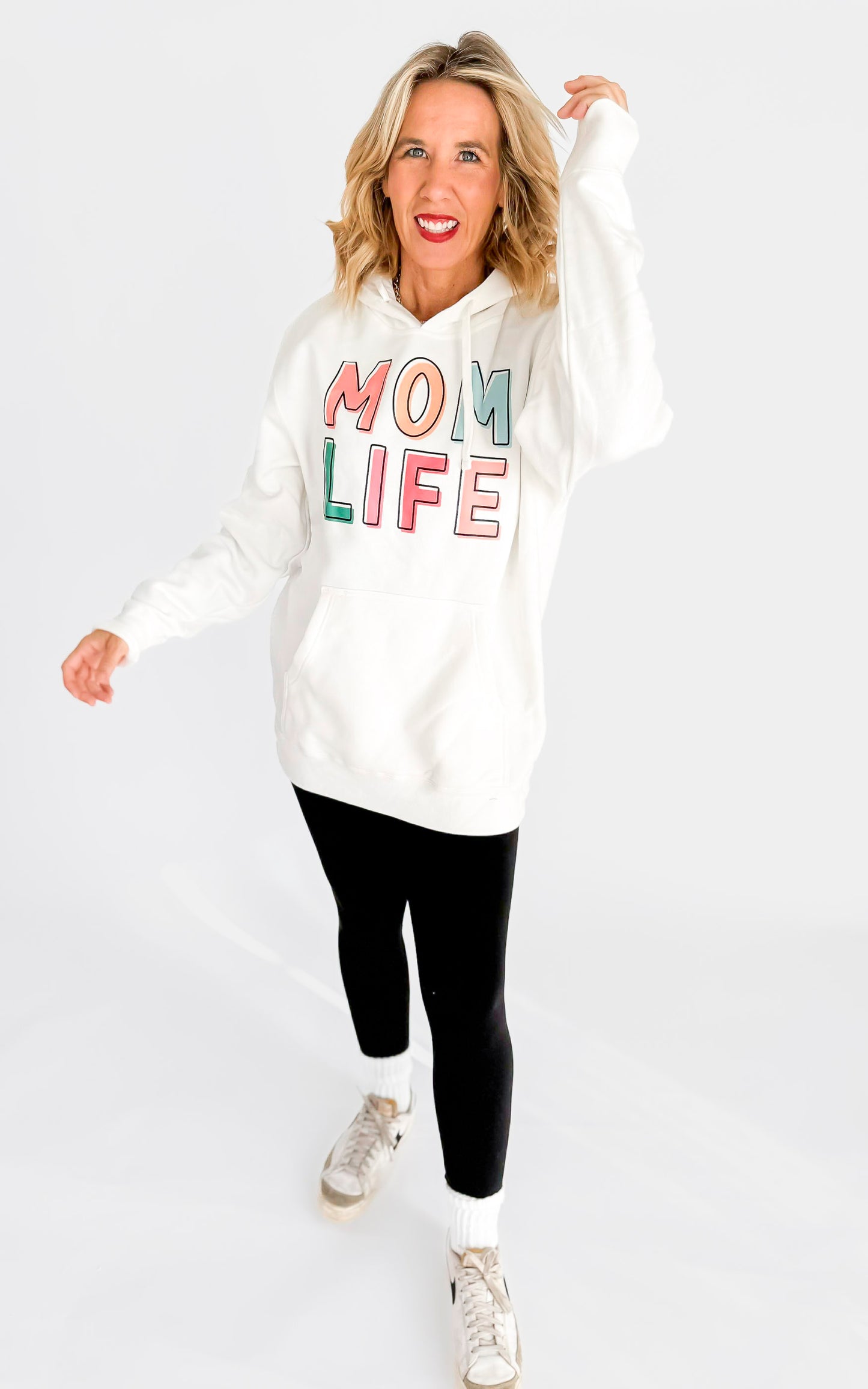 Mom Life Graphic Hoodie -Excluded