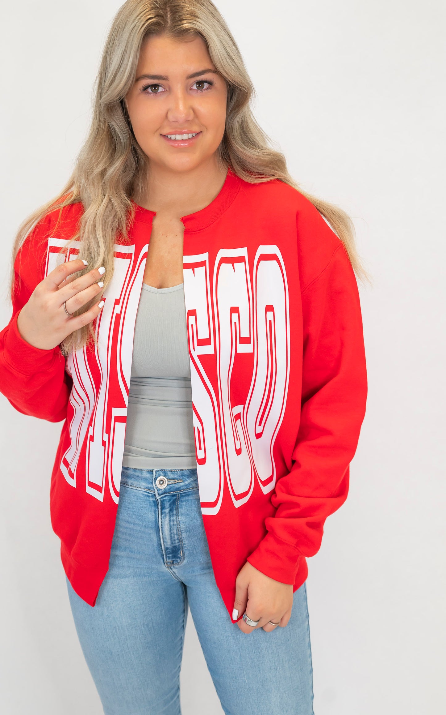 WISCO State Custom Sweatshirt Cardigan
