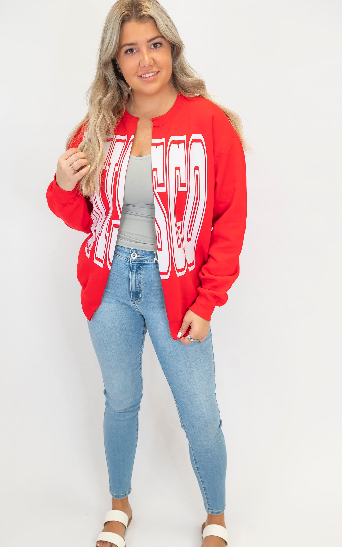 WISCO State Custom Sweatshirt Cardigan