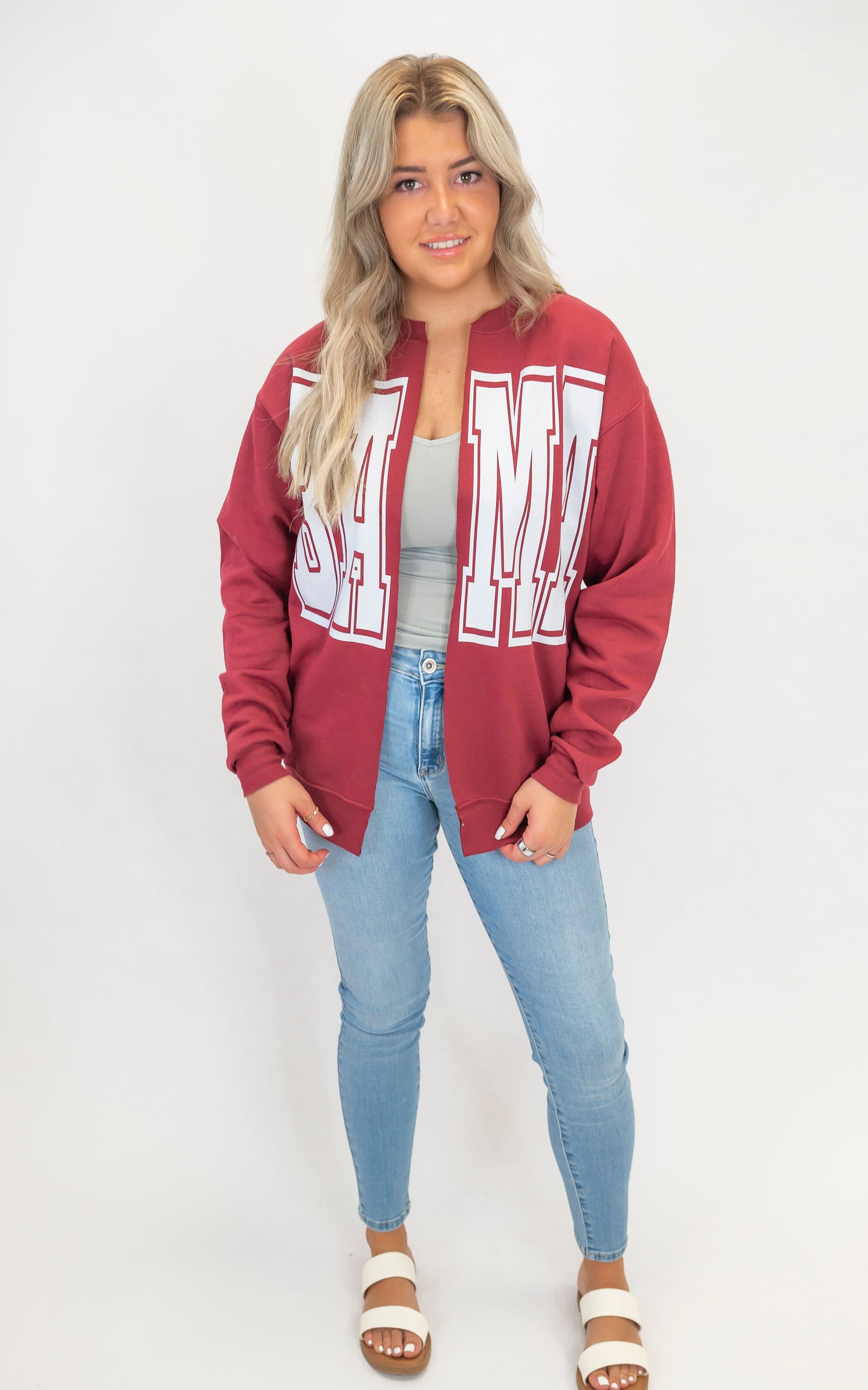BAMA State Custom Sweatshirt Cardigan