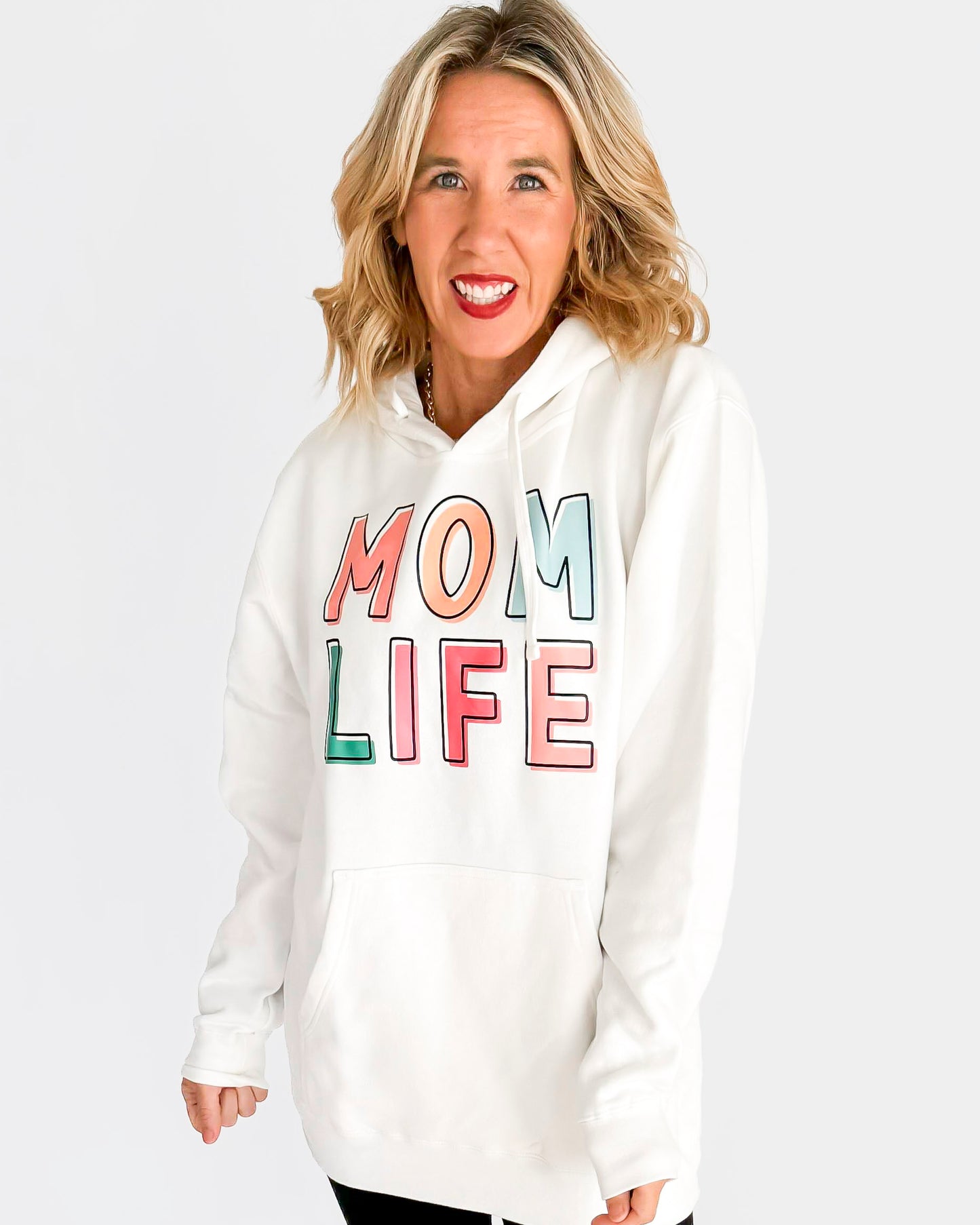 Mom Life Graphic Hoodie -Excluded