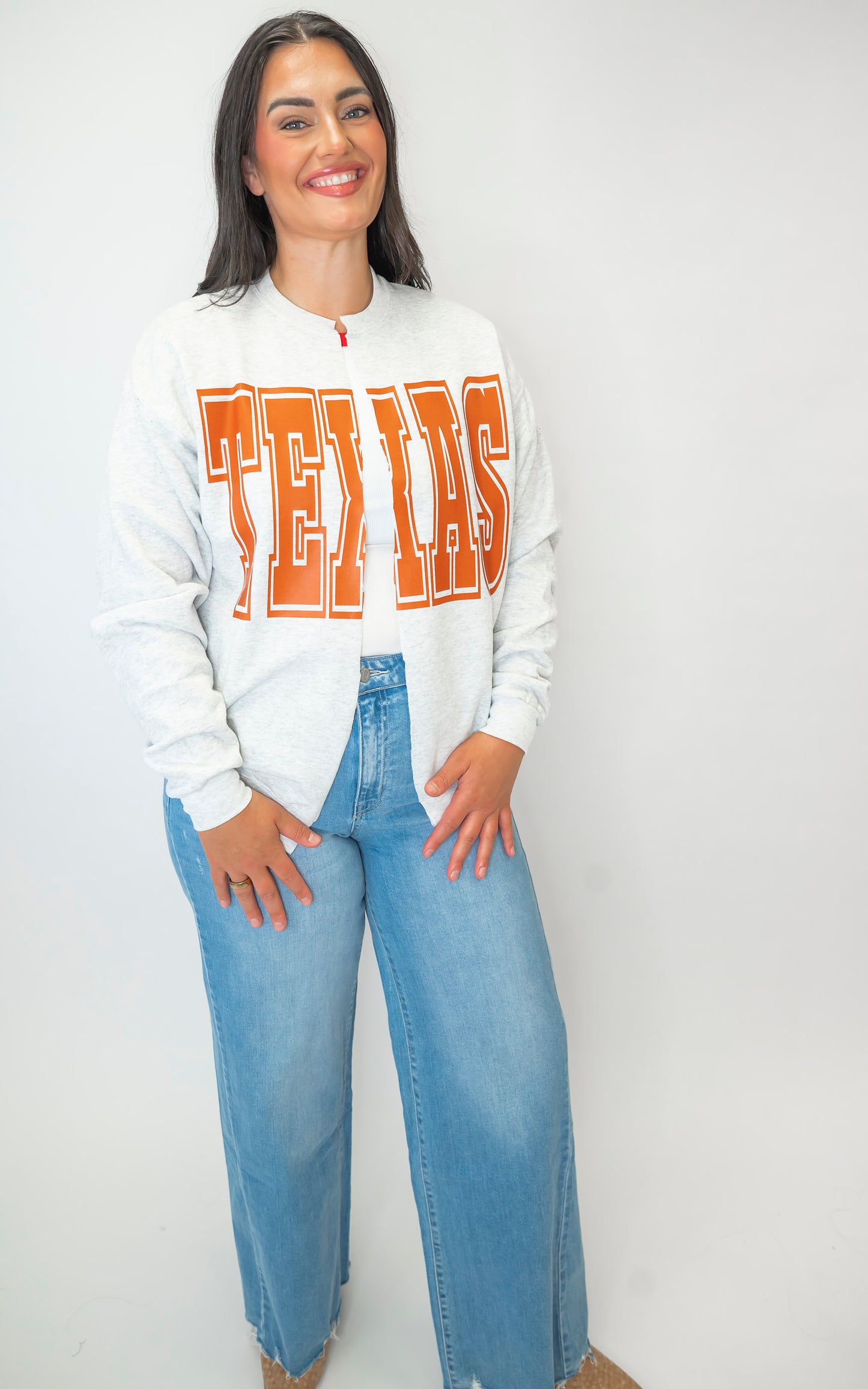 TEXAS State Custom Sweatshirt Cardigan
