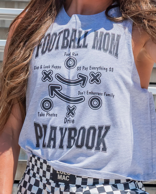 Football Mom Rules Muscle Tank