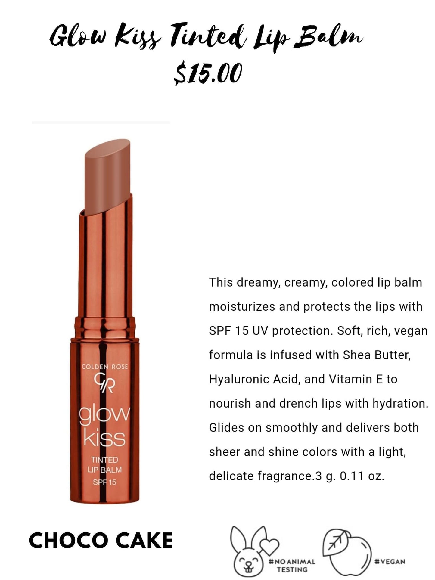 Glow Kiss Tinted Lip Balm - Celesty** - Final Sale***