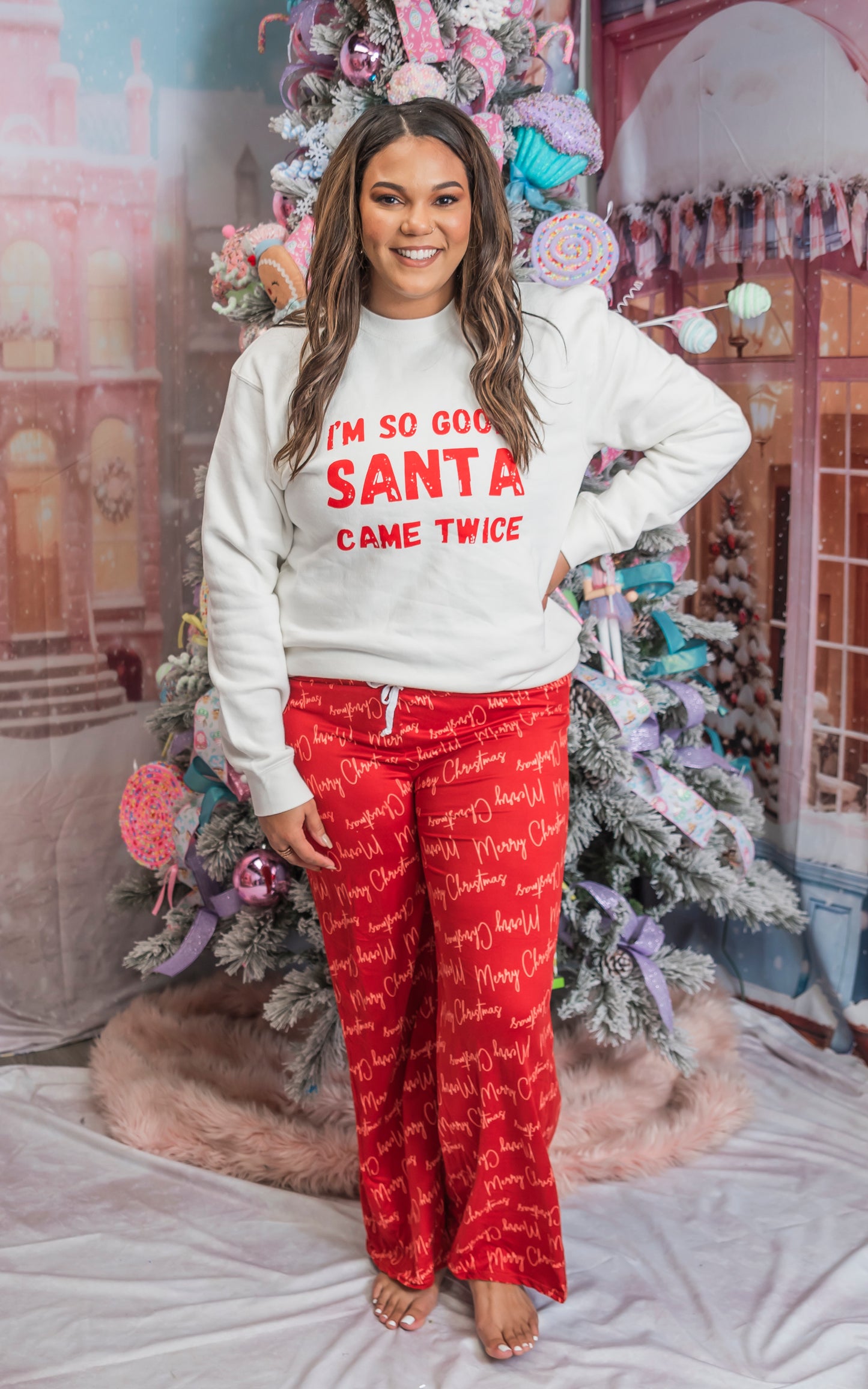 holiday pajama pant bottoms