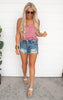 High Rise Button Down Jean Shorts | Risen - Final Sale