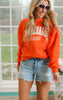ORANGE BASEBALL SWEATSHIRT