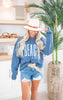 Beach Life Graphic Crewneck Sweatshirt - Final Sale