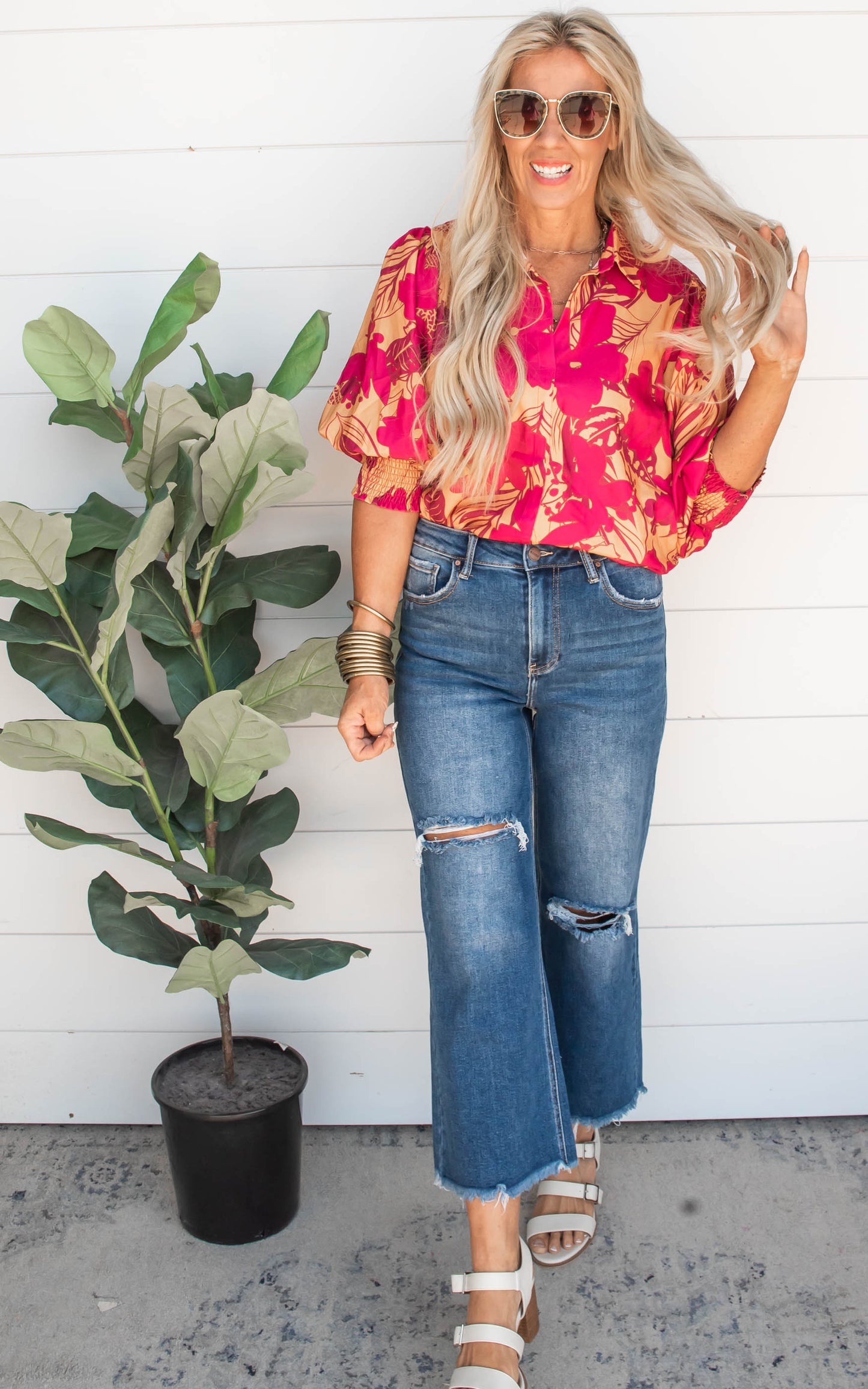 Vibrant Floral Blouse