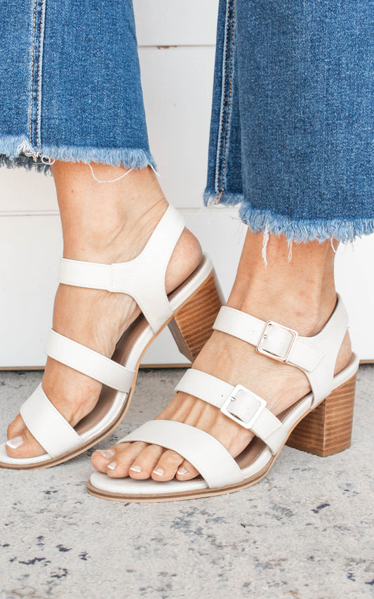 Corky's Banter Heeled Sandal - Cream - Final Sale