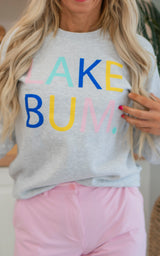 Lake Bum Graphic Crewneck Sweatshirt
