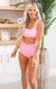 Vacationer Ultra High V-Cut Swim Bottoms | Pretty in Pink