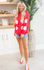 red baseball sweater