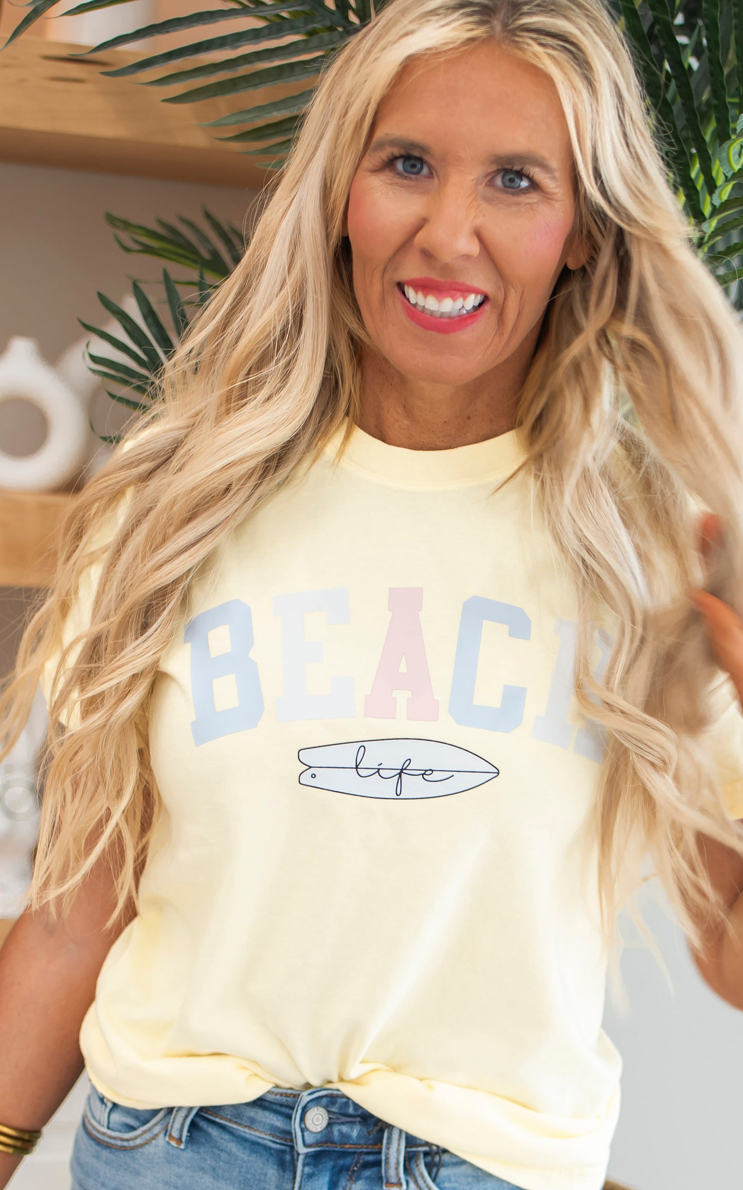 Beach Life Garment Dyed Graphic T-shirt