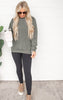 Unisex Burnout Long Sleeve Crewneck Pullover - Final Sale