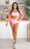 Vacationer Ultra High V-Cut Swim Bottoms | Pretty in Pink