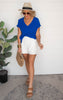 royal blue top