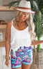 Woven Crinkle Double Spaghetti Strap V-Neck Cami Top - Final Sale**