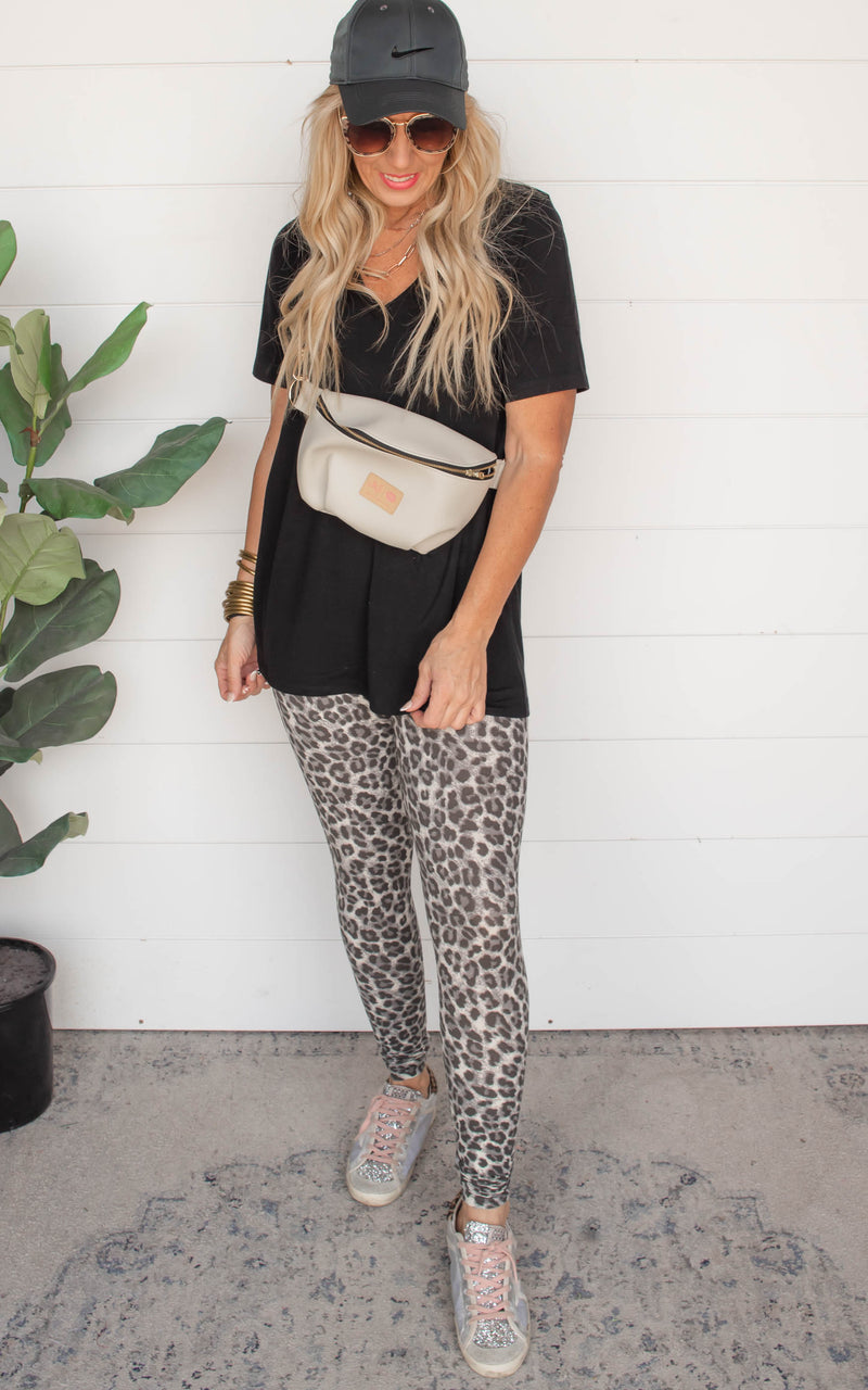 Brushed Buttery Soft Leopard Leggings