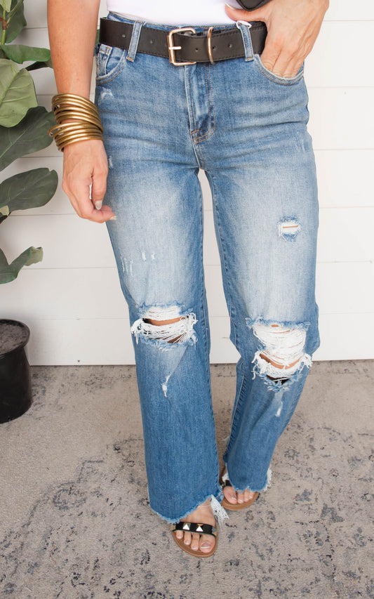 wide leg denim