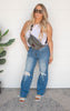 high rise jeans