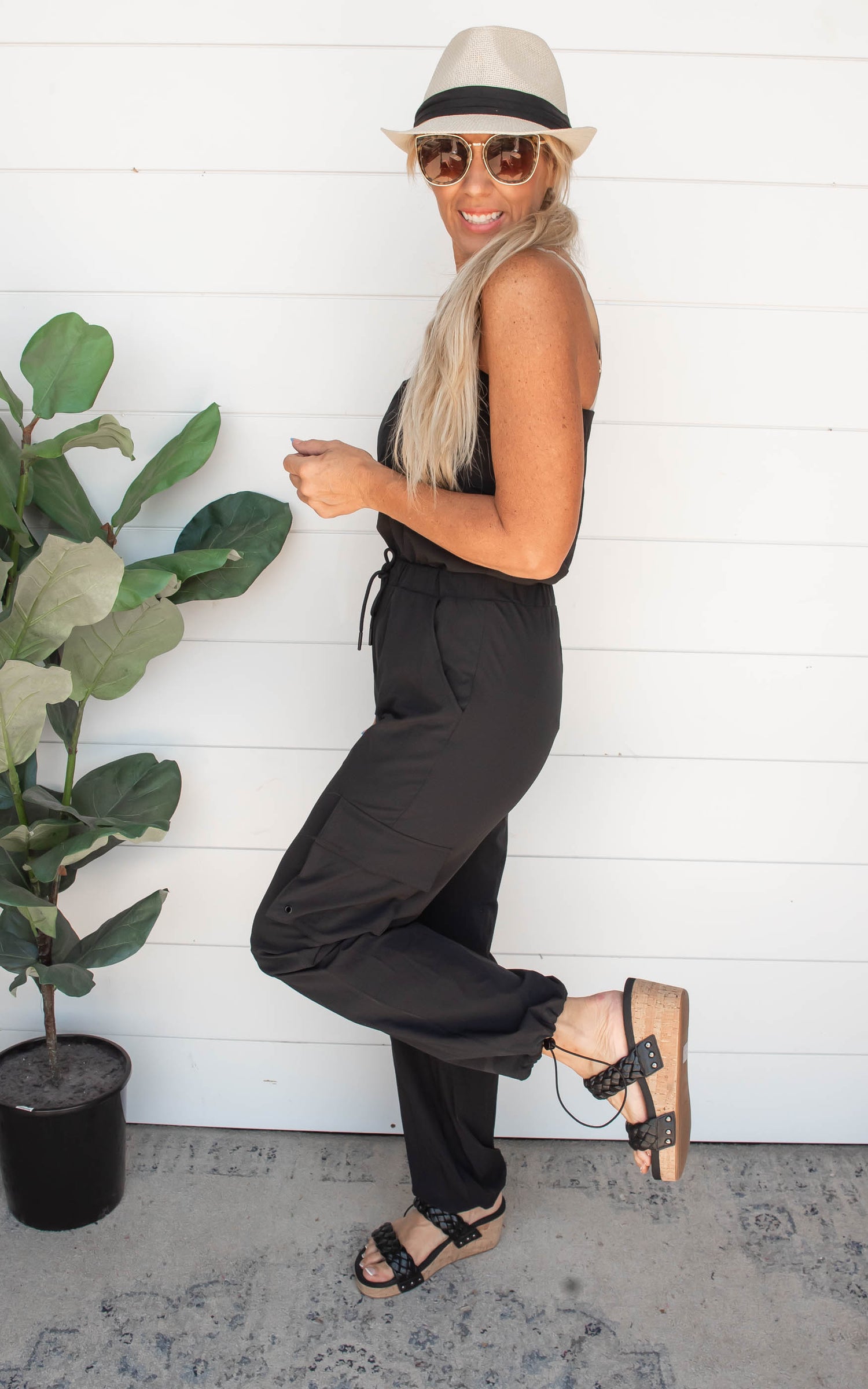 Black Strapless Romper - Mono B