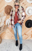 Stay Cozy Oversized Plaid Shacket - Rust