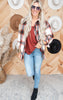 Stay Cozy Oversized Plaid Shacket - Rust