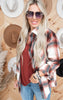 Stay Cozy Oversized Plaid Shacket - Rust