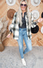 Stay Cozy Oversized Plaid Shacket - Olive