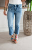 The Abby High Rise Crop Flare Denim Jean | Mica *30A SEPT PREORDER