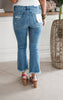 The Abby High Rise Crop Flare Denim Jean | Mica *30A SEPT PREORDER