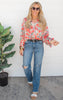 ROSE FLORAL BLOUSE